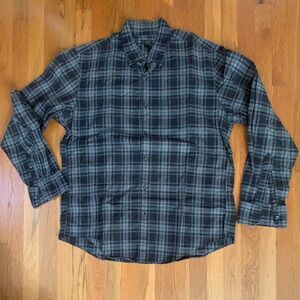 J. Crew Black & Heather Grey Plaid Oxford